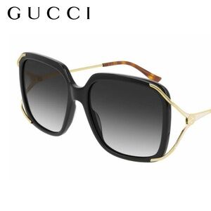 GUCCI Acetate Butterfly Sunglasses GG0647S Black